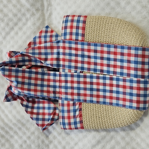 Brand New-no Tags Red and Blue Plaid Dress with Matching Bag - Picture 11 of 11